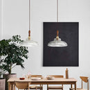 Modern glass pendant light for kitchen and dining room