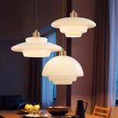 Minimalist glass chandelier for modern interior decor