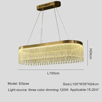 Modern LED crystal chandelier for indoor decoration