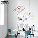 Modern geometric design Nordic iron pendant light