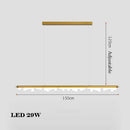 Modern minimalist gold and black chandelier for pendant lighting