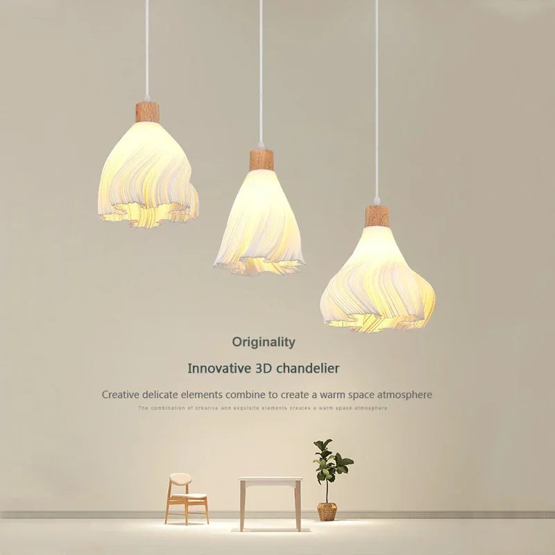 Modern semi-circular LED chandelier for bar, restaurant, shop - vue 4 sur 12