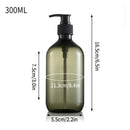 refillable pump bottle for shampoo and shower gel