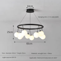 Circular glass designer pendant light for modern interiors