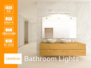 Modern adjustable angle waterproof LED mirror wall light