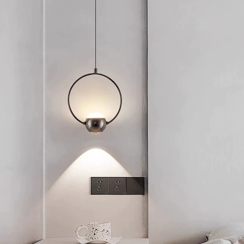 Modern natural rotatable LED chandelier 4000K for all spaces