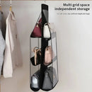 three-tier hanging bag in moisture-resistant cotton linen blend