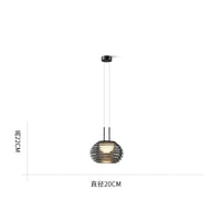 Modern glass pendant light for an elegant interior