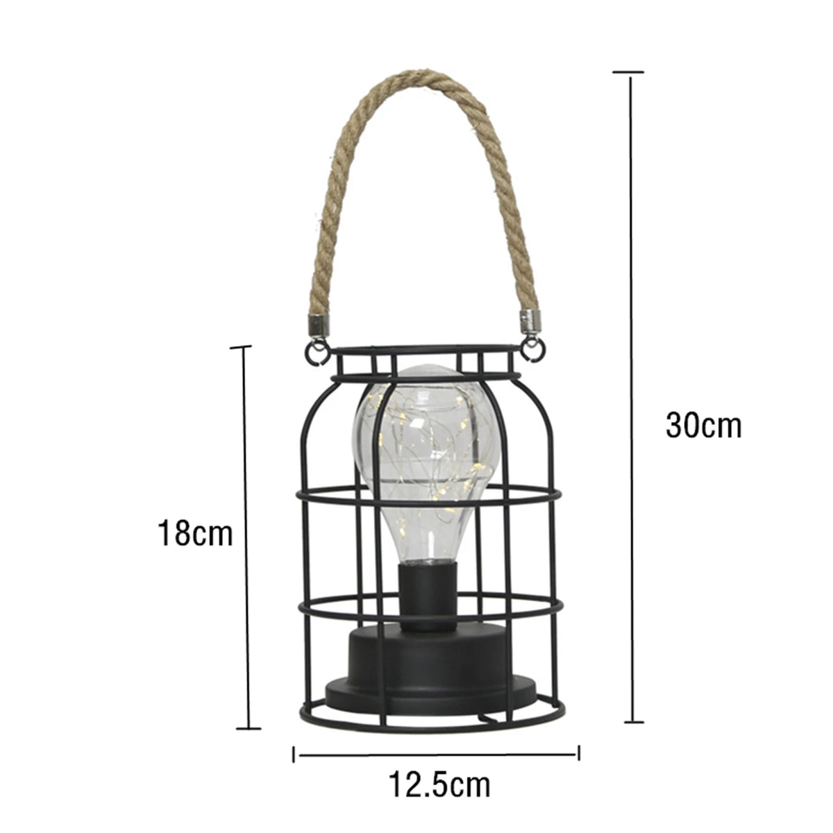 Retro wrought iron desk table lamp reading night light - vue 8 sur 9