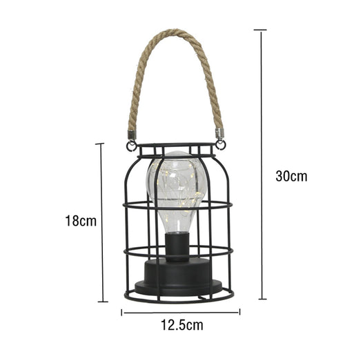 Retro wrought iron desk table lamp reading night light - vue 9 sur 9