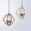 Vintage solid wood chandelier for an elegant interior