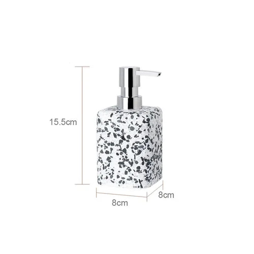 natural stone soap dispenser for decorative bathroom - vue 12 sur 14