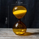 decorative glass hourglass for desk and gift