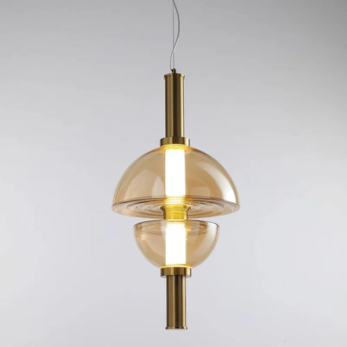 Nordic designer glass chandelier for modern spaces - vue 11 sur 11