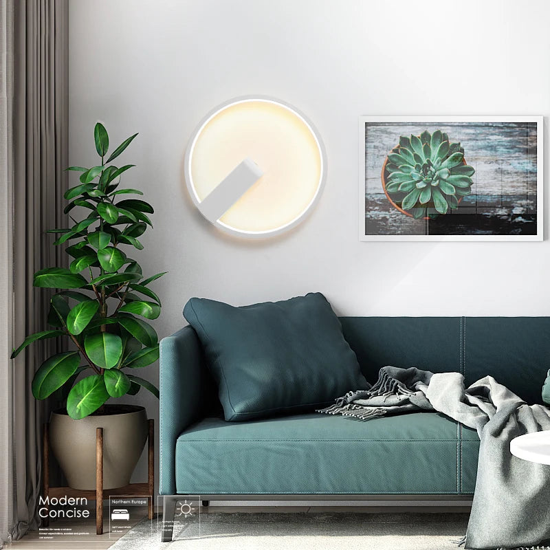 Modern decorative indoor aluminium wall light - vue 4 sur 6