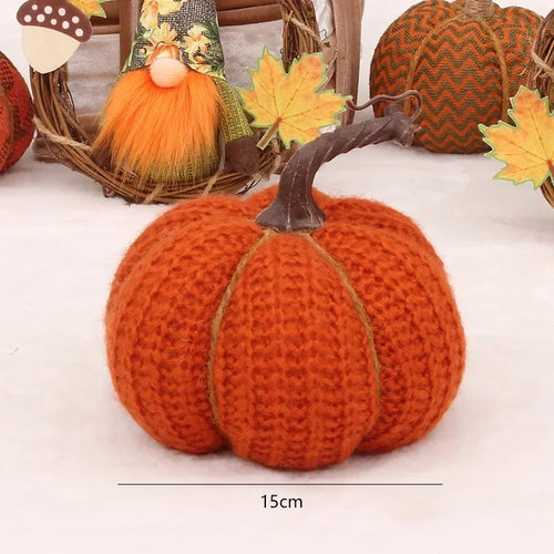 Decorative fabric pumpkins for halloween, thanksgiving and celebrations - vue 10 sur 9