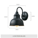 Industrial waterproof outdoor wall light for garden and courtyard