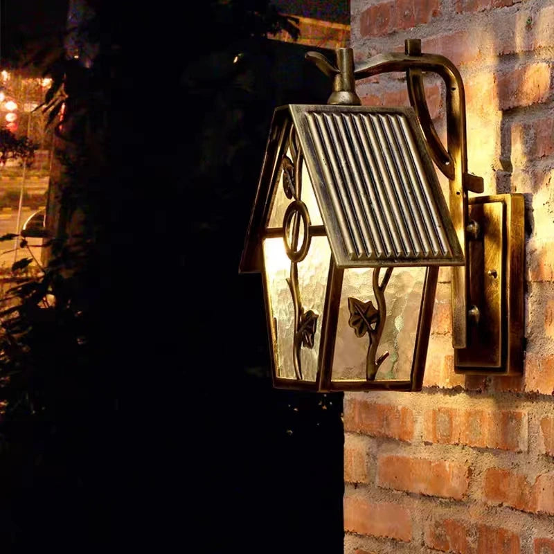 Retro wall lights for balcony and outdoor garden - vue 6 sur 8