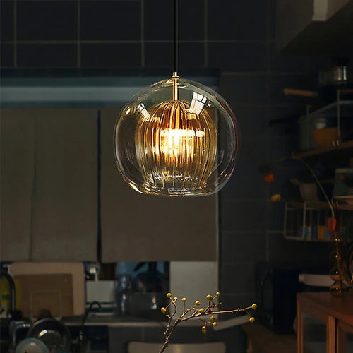 Modern nordic glass pendant light for interior decoration