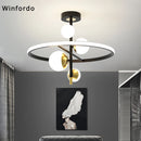 Modern nordic LED chandelier simple ball for indoor use