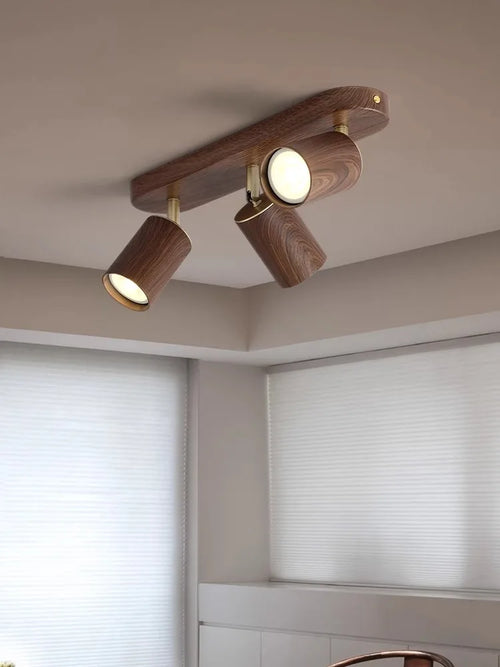 Surface mounted LED spotlight with replaceable bulb and adjustable heads - vue 3 sur 8