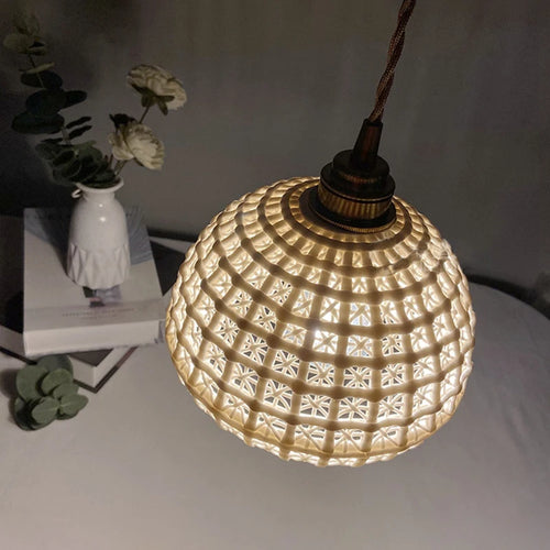 Nordic ceramic pendant light luminaria lighting - vue 4 sur 9