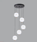 Modern acrylic ball pendant light for restaurant and bar