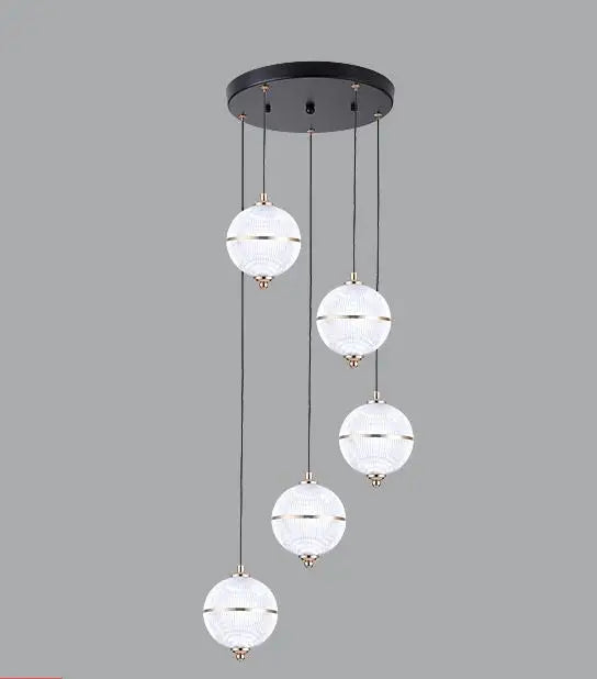 Modern acrylic ball pendant light for restaurant and bar - vue 8 sur 16