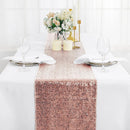 Decorative orange sequin table runner for parties and weddings