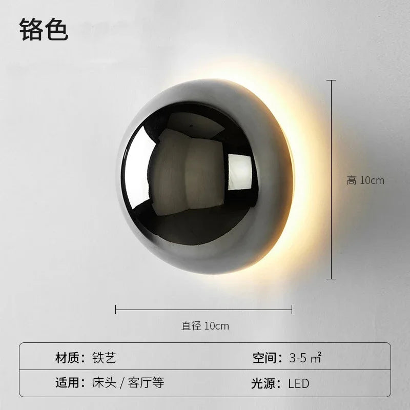 Modern nordic LED wall light for night-time decoration - vue 9 sur 11
