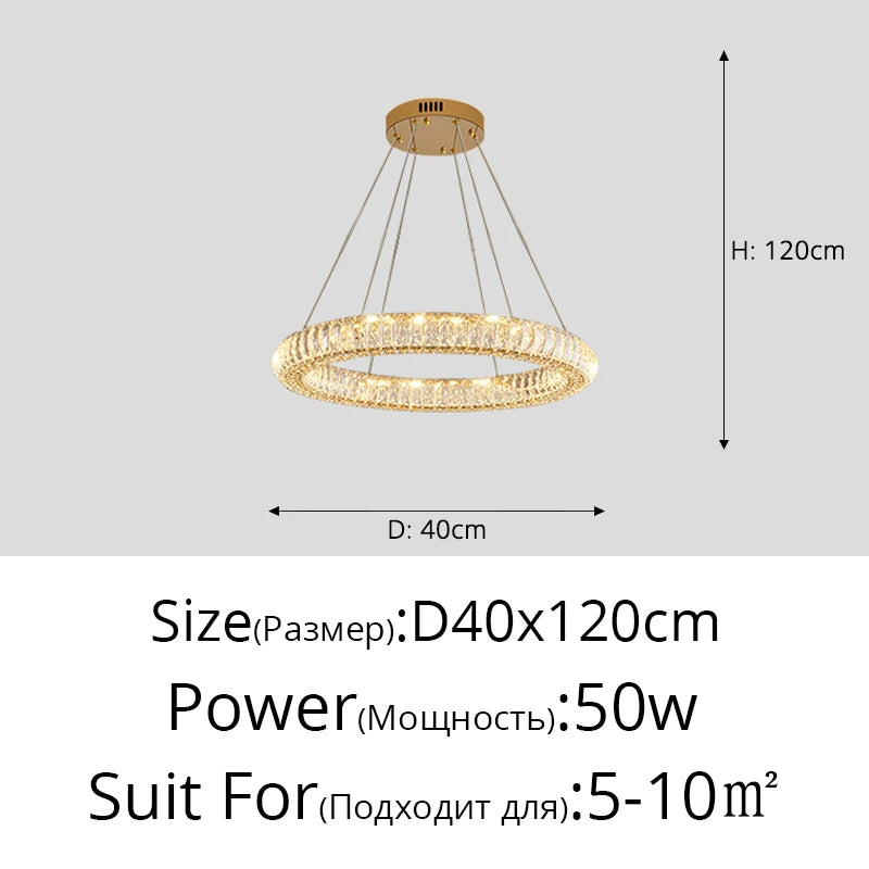 Modern crystal chandelier for elegant interiors - vue 12 sur 12