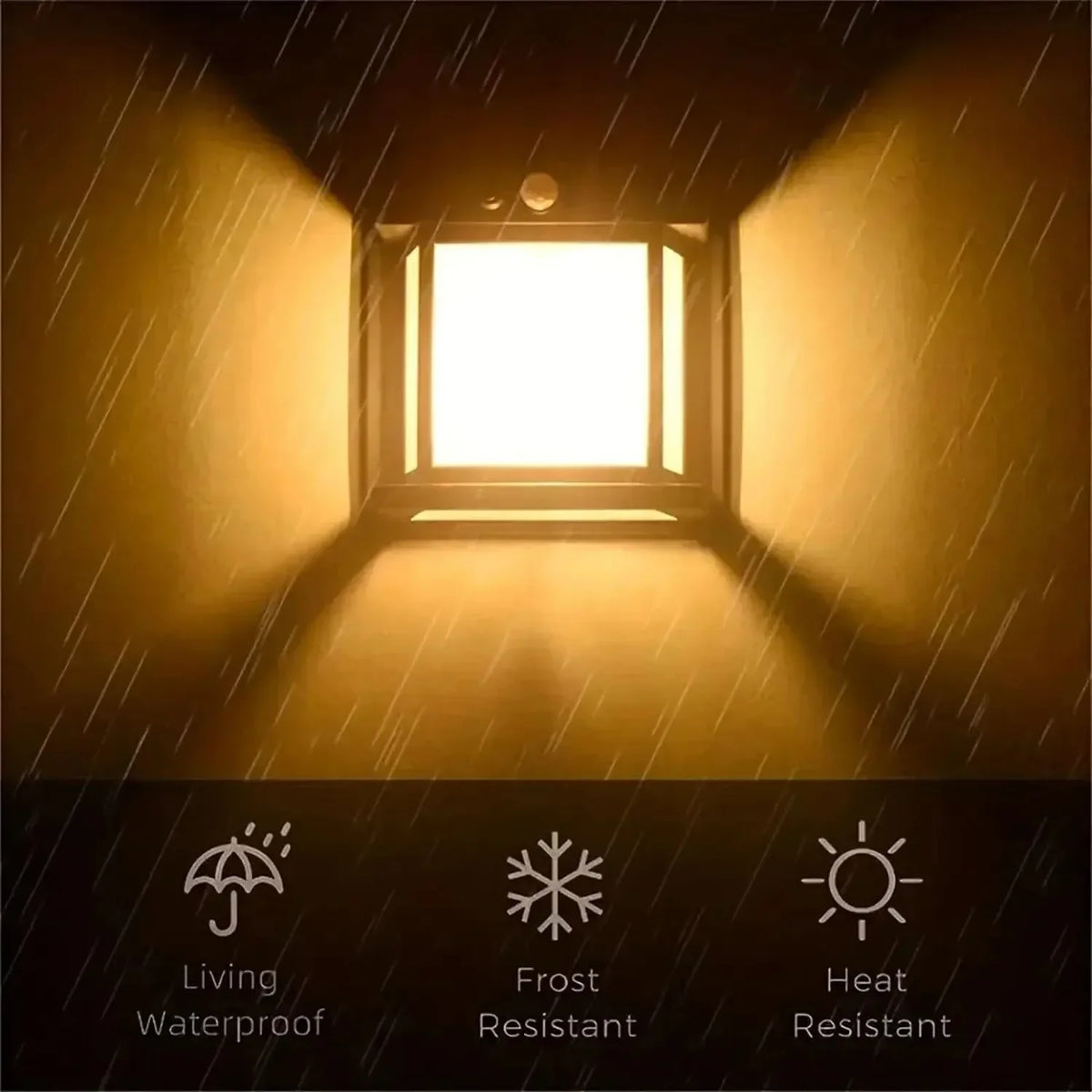 Solar tungsten night lamp with three waterproof modes for garden - vue 9 sur 10