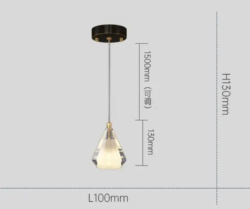 Antique copper crystal chandelier with luxurious modern design - vue 8 sur 8
