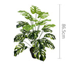 Artificial plants with large decorative leaves for indoors and offices