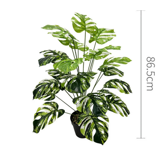 Artificial plants with large decorative leaves for indoors and offices - vue 14 sur 24