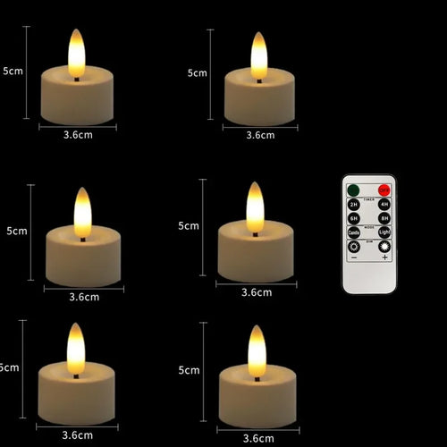 flameless led tea lights with remote control for party decorations