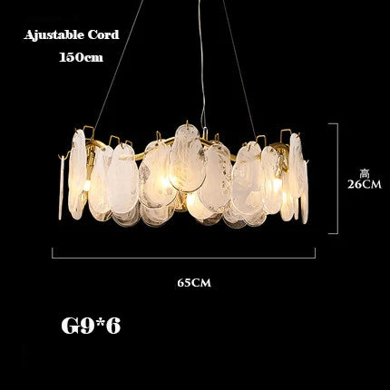 Modern creative cloud design glass pendant chandelier