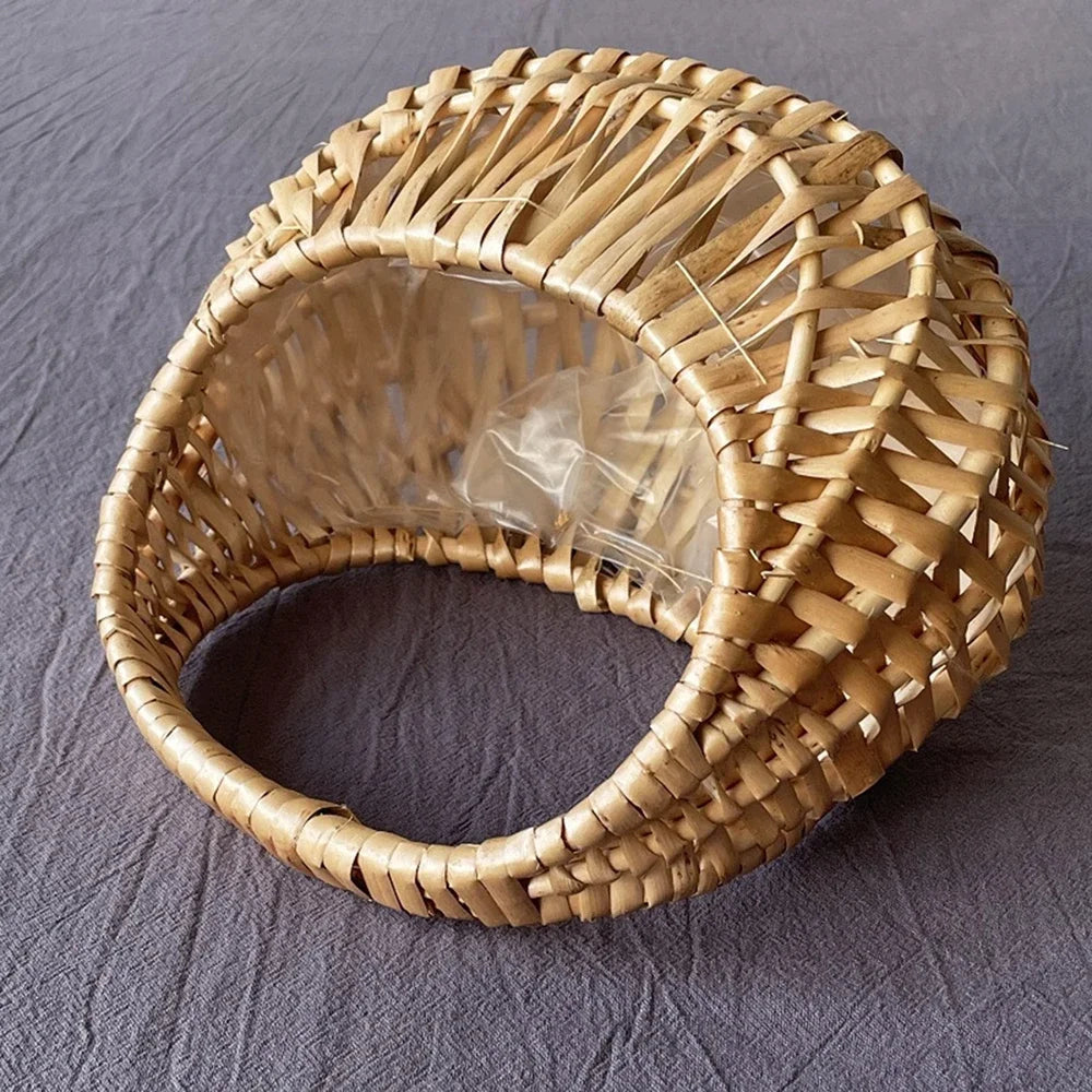 Rattan and wicker basket for flowers and storage - vue 2 sur 7