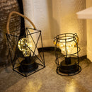 Retro wrought iron desk table lamp reading night light
