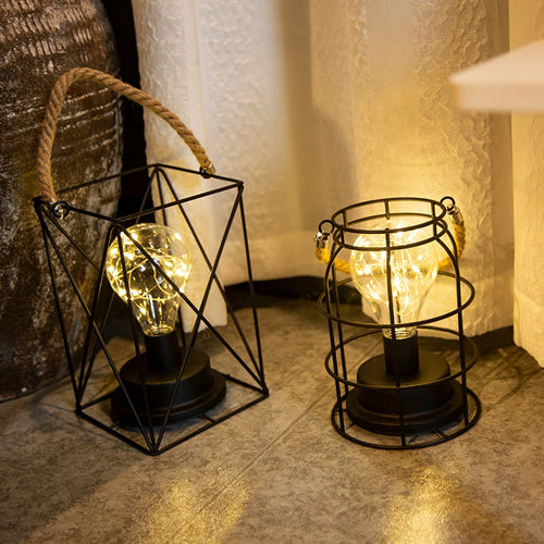 Retro wrought iron desk table lamp reading night light - vue 3 sur 9