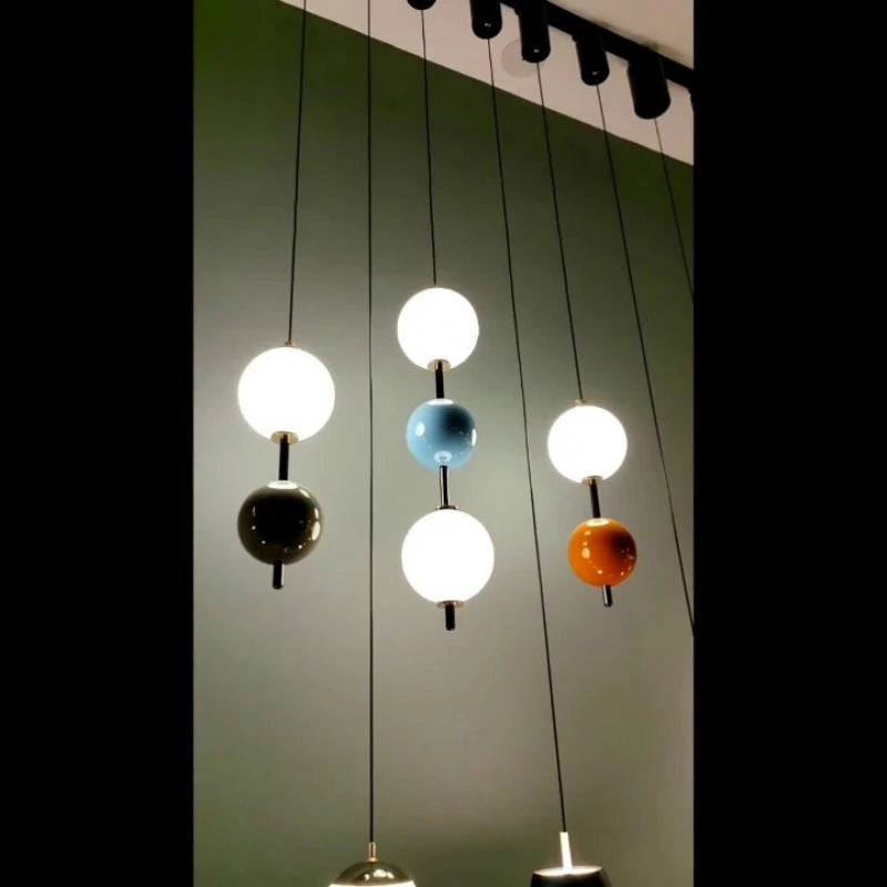 Glass LED pendant light with adjustable cable 4000k - vue 6 sur 12