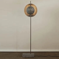 Modern minimalist natural marble floor lamp for elegant interiors
