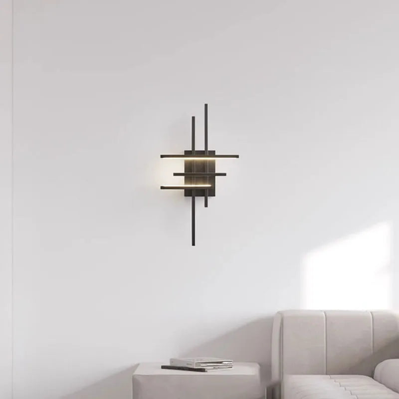 Minimalist copper adjustable LED wall light