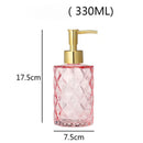 portable glass liquid soap dispenser for bathroom
