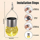 Outdoor solar rattan lamp for decorative garden lighting