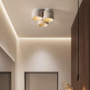 Natural marble ceiling light with stone pendant