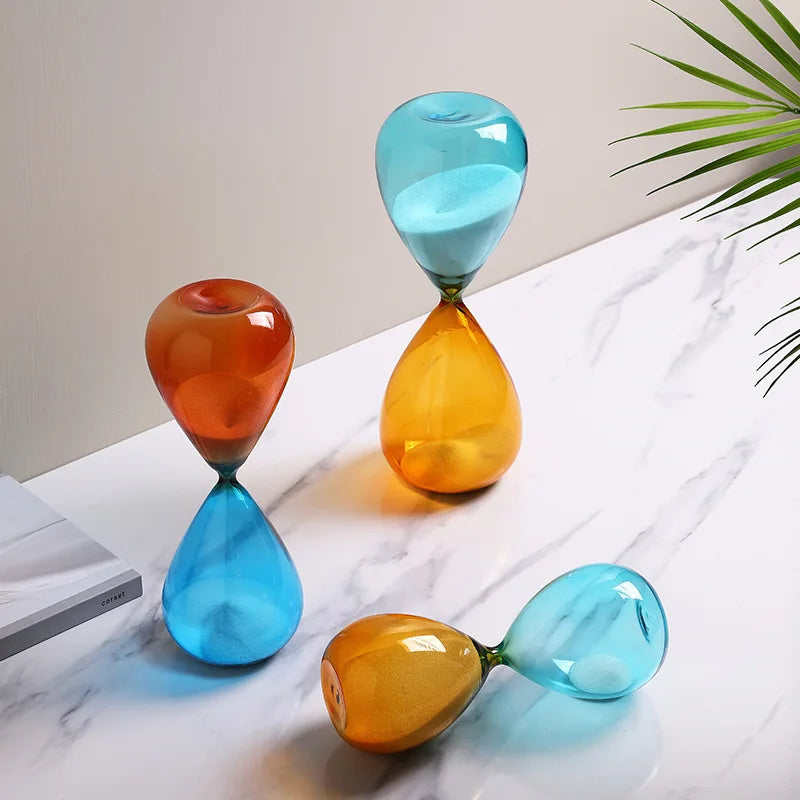 Creative hourglass with timer for kitchen and home decor