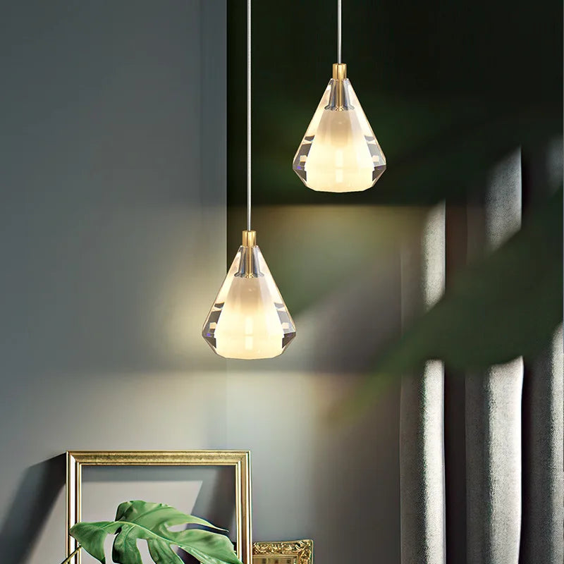 Antique copper crystal chandelier with luxurious modern design - vue 6 sur 8
