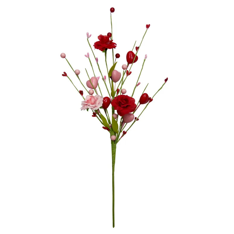 Artificial tulip floral decoration for Valentine's Day - vue 11 sur 12