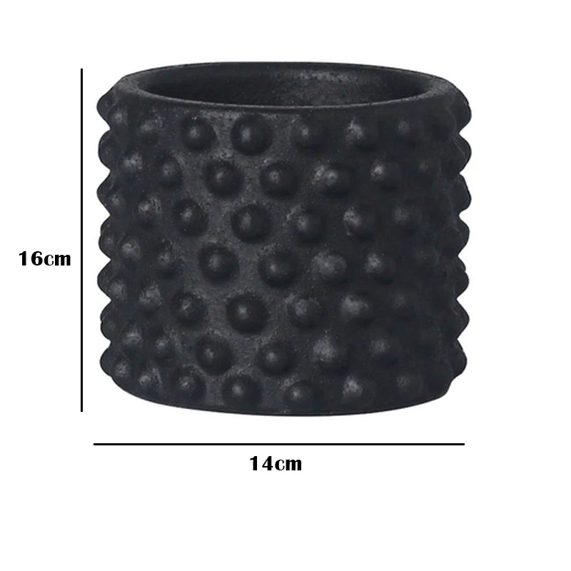 Nordic style retro cement flower pot for home decoration - vue 17 sur 33